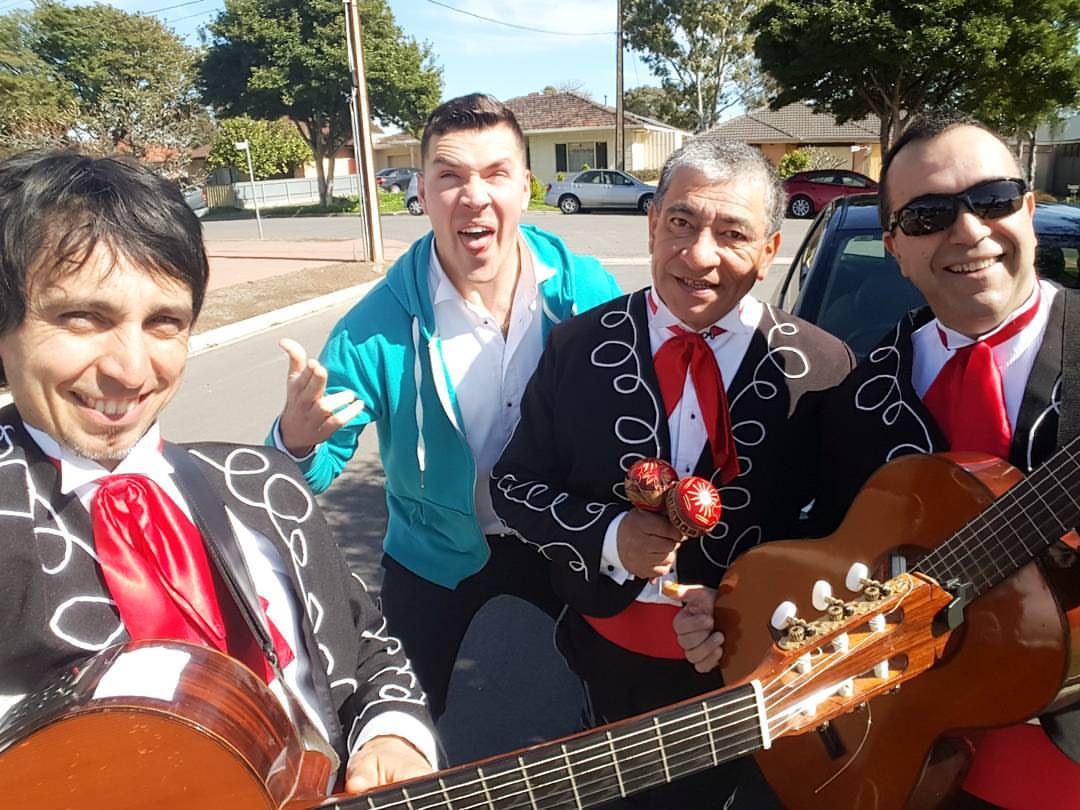 The 3 Amigos +1 mexican mariachi band adelaide, perth, Sydney, melbourne, darwin, gold coast, brisbane, tasmania, australia