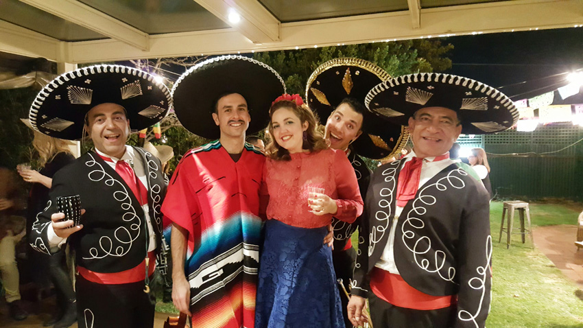 Birthday Party Mexican Theme Mariachi Band Adelaide Melbourne Sydney Australia
