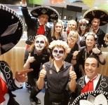 Staff photo at Renmark Club Mexican themed