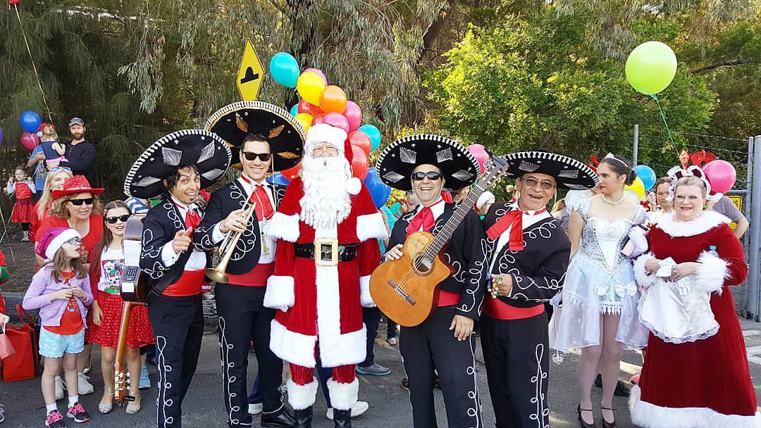 westfield christmas pageant modbury mexican band australia sydney melbourne singapore dubai brunei